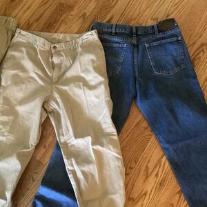 Lee Jeans and LL Bean Khakis